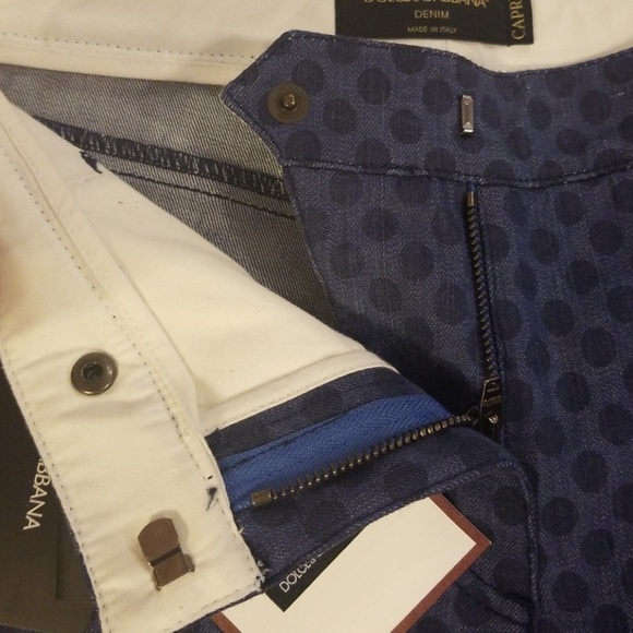 NWT Dolce & Gabbana polka dots Capri Jean pant - Picture 4 of 8